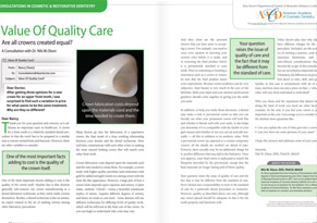 Value Of Quality Care